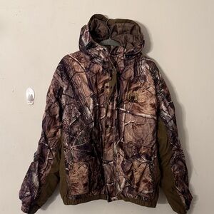 Mossy Oak Men's Brown Camo Performance Hooded Jacket